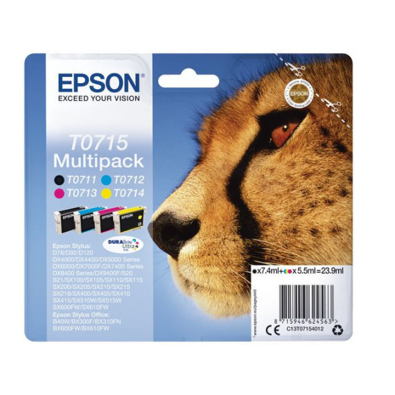 Blekk EPSON T0715 C13T07154022 CMYK (4)