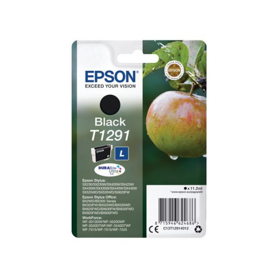 Blekk EPSON T1291 C13T12914022 sort