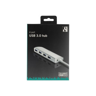 Kabel DELTACO USB 3.0 HUB 4xA 0,3m