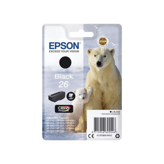 Blekk EPSON 26 C13T26014012 sort