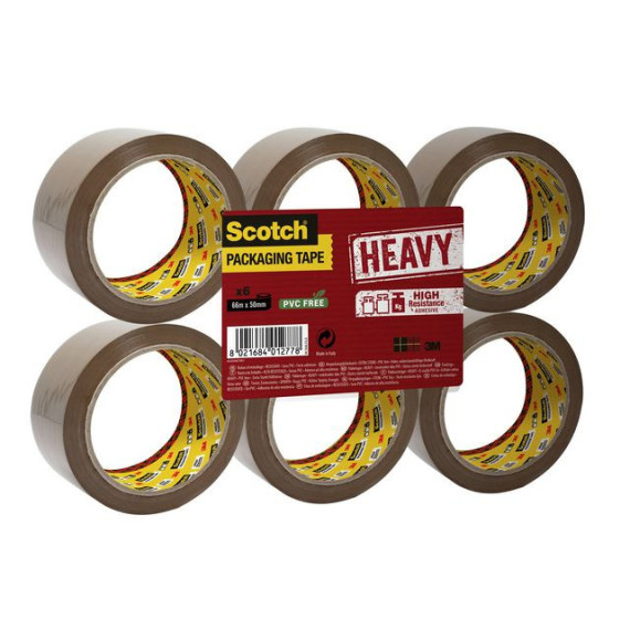 Emb.tape SCOTCH kraftig 50x66 brun (6)