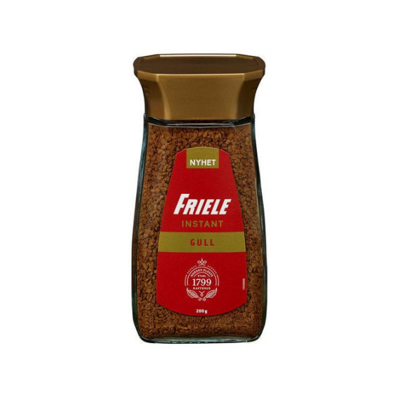 Kaffe FRIELE instant Gull glass 200g