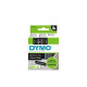 Tape DYMO D1 12mm x 7m hvit/sort