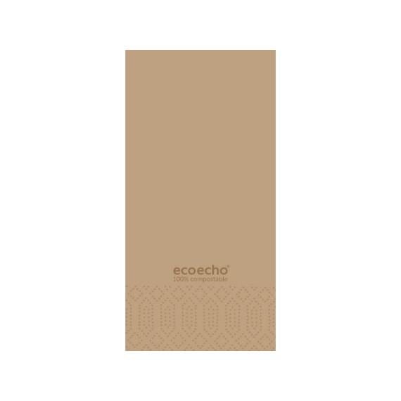 Serviett DUNI 3L 40cm 1/8 eco brun (250)