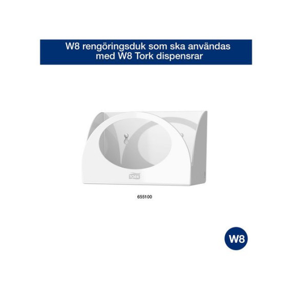 Klut TORK Premium W8 allbruk hvit(50)