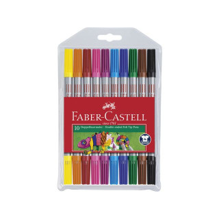 Tusj FABER CASTELL dobbel spiss (10)