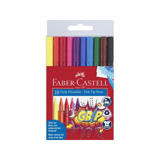 Tusj FABER CASTELL Grip ass farger(10)