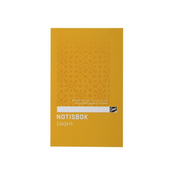 Notisbok EMO 10,5x17cm 60g 32blad linje