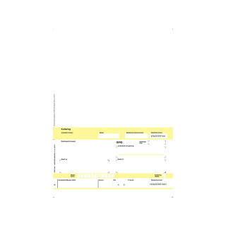 Faktura/giro A4 laser 1x hvit (2500)