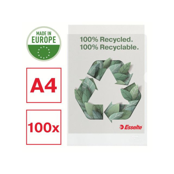 Plastomslag ESSELTE recycl A4 100my(100)