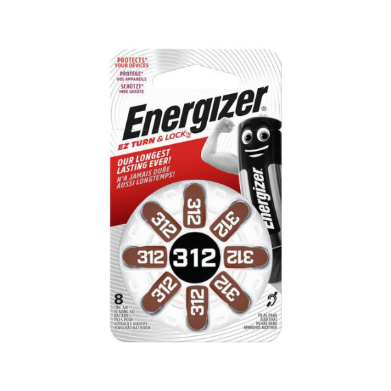 Batteri ENERGIZER høreapparat ZA 312 (8