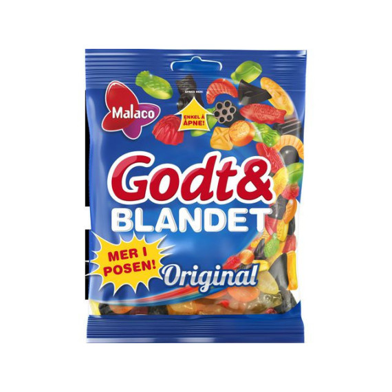 Godt og blandet MALACO Original 550g