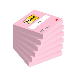 Notatblokk POST-IT 76x76mm rosa (6)