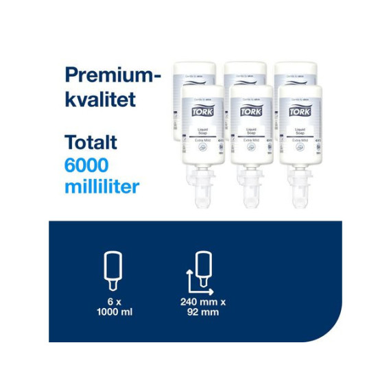 Håndsåpe TORK ekstra mild u/parf S4 1L