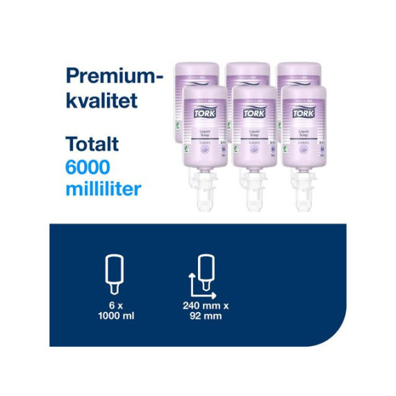 Håndsåpe TORK mild luksus S4 1L