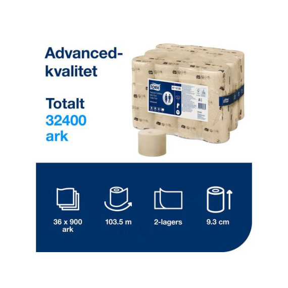 Toalettpapir TORK Adv resirk 2L T7 (36)