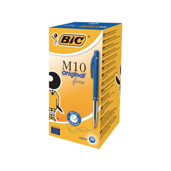 Kulepenn BIC M10 Clic F blå