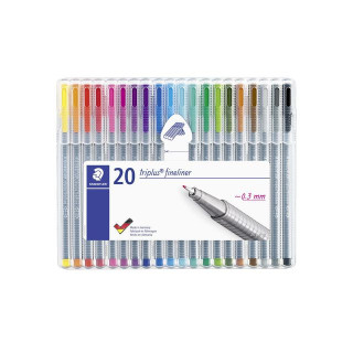 Fineliner STAEDTLER Triplus ass (20)