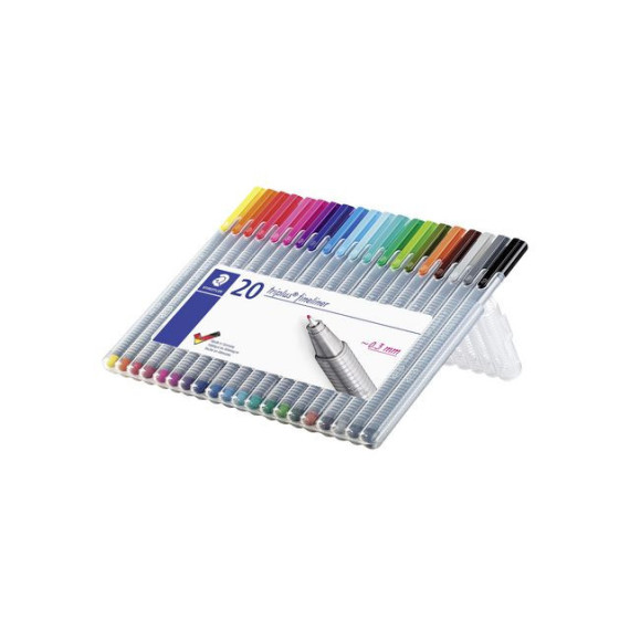 Fineliner STAEDTLER Triplus ass (20)