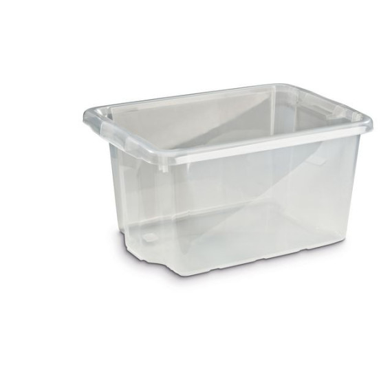 Oppbevaringsboks 33L transparent plast