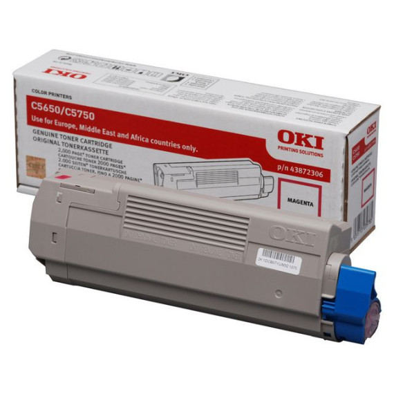 Toner OKI 43872306 2K rød