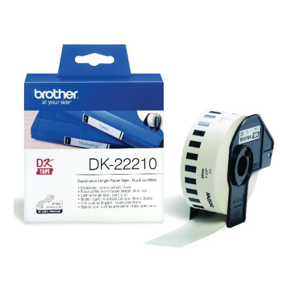 Etikett BROTHER DK-22210 29mmx30,48m hvi