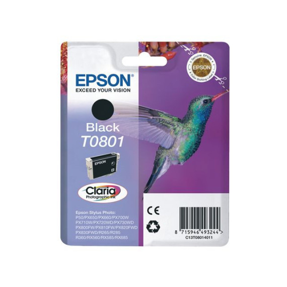 Blekk EPSON T0801 C13T08014011 sort