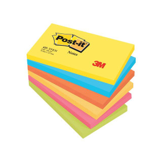 Notatblokk POST-IT 76x127 Energetic (6)