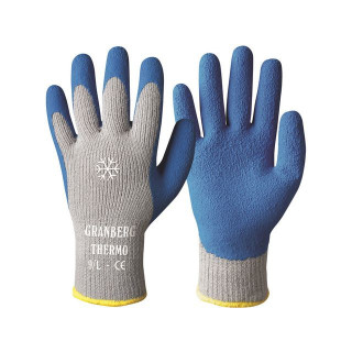 Hanske GRANBERG strikket m/latex 9 blå