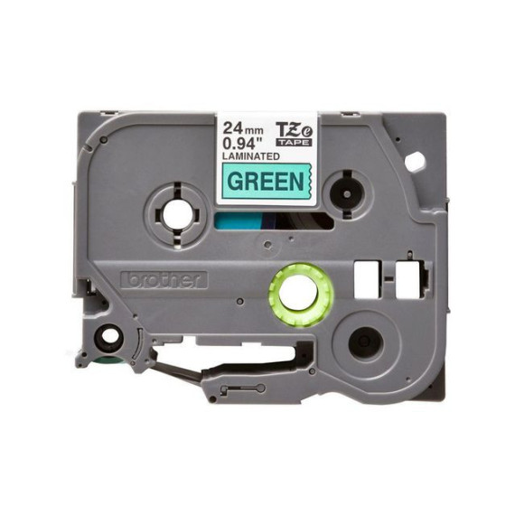 Tape BROTHER TZe-751 24mmx8m sort/grønn