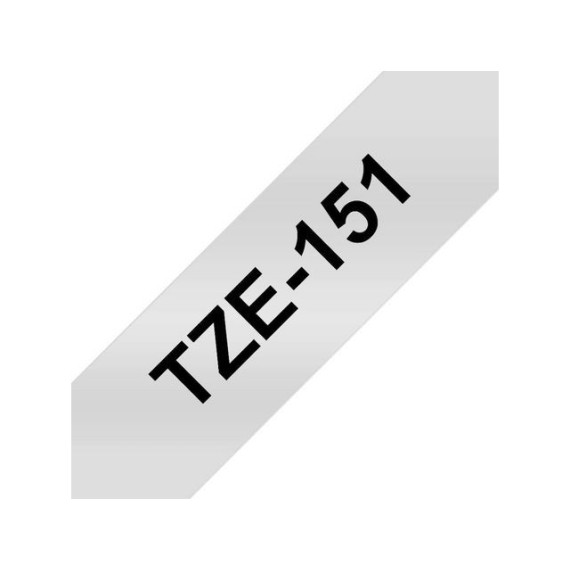 Tape BROTHER TZE-151 24mmx8m sort/klar