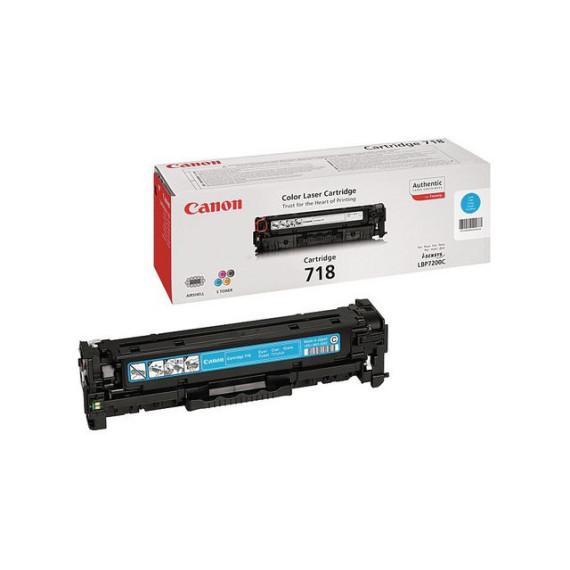 Toner CANON 718C 2.9K blå