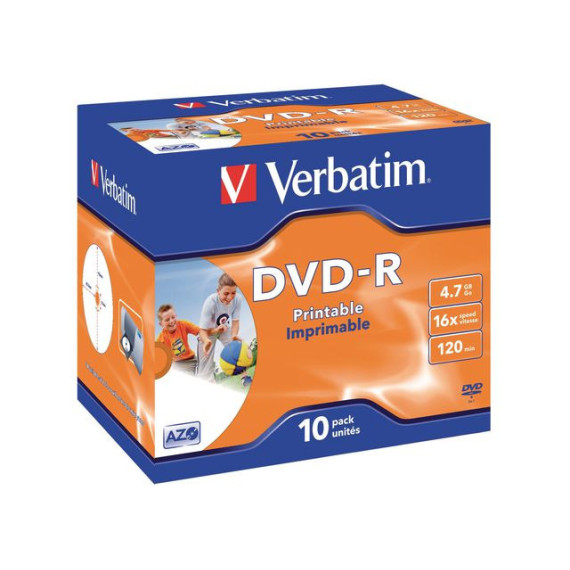 DVD-R VERBATIM 4,7GB 16x Jewelcase (10)