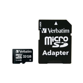 Minne VERBATIM MICRO SDHC 32GB