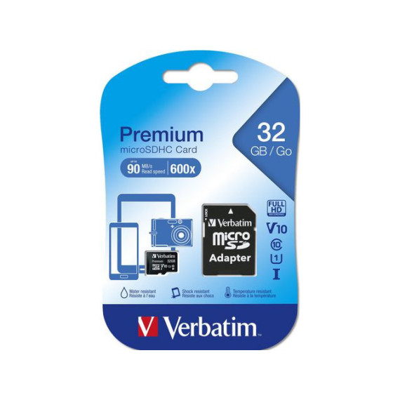 Minne VERBATIM MICRO SDHC 32GB