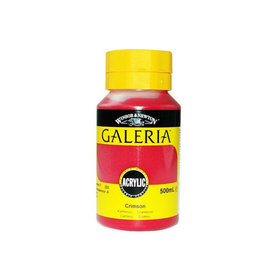 Akrylfarge Galeria 500ml mørkerød