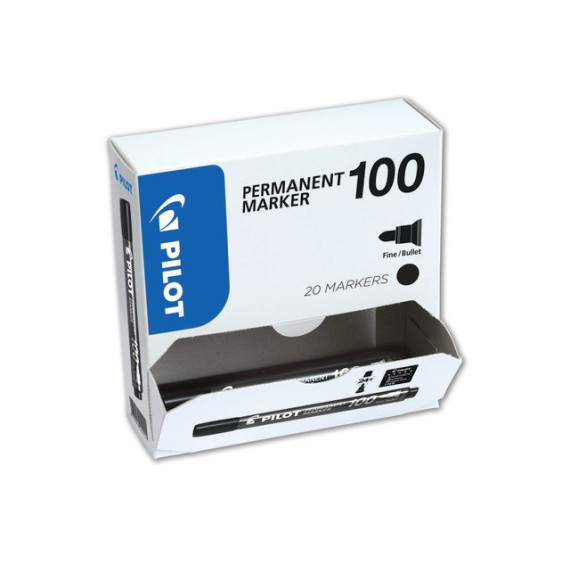 Merkepenn PILOT SCA 100 sort (20)