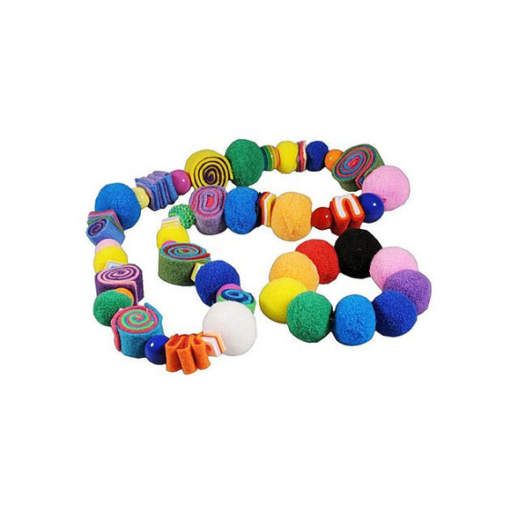 Pom Pom med hull 20 og 30mm (100)