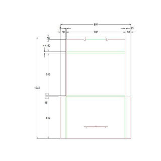 Posteske plakat A2 705x510x10mm papp