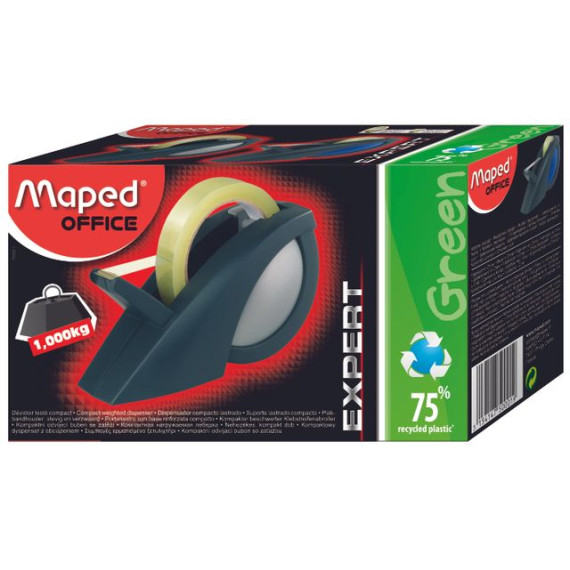 Tapedispenser MAPED 33/66m sort