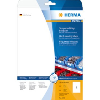 Etikett HERMA polyester A4 210x297 (25)