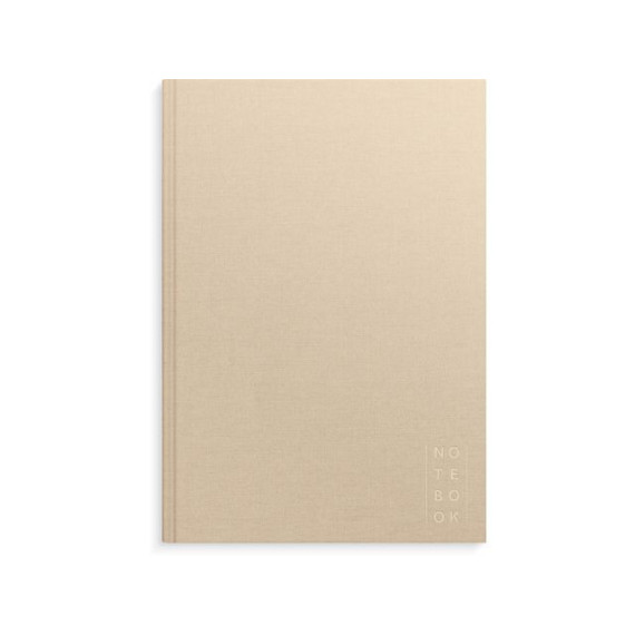 Skrivebok BURDE A4 linjer beige