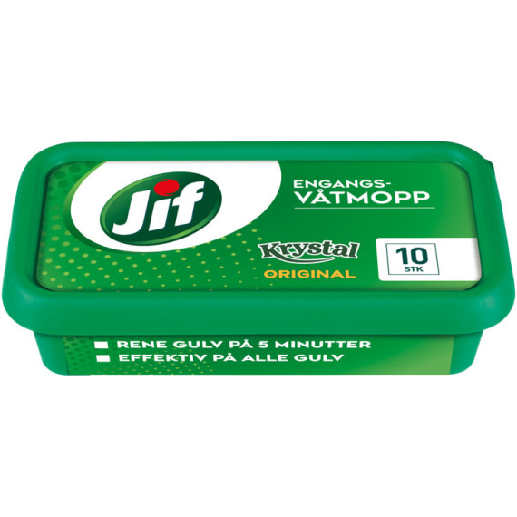 Engangsvåtmopp JIF Krystal Original (10)