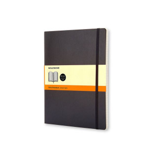 Notatbok MOLESKINE Soft XL linj sort