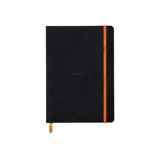 Notatbok RHODIA A5 90g linjert black