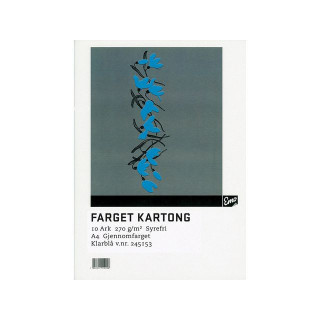 Kartong EMO A4 270g 69 klarblå (10)