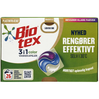 Tøyvask BIO-TEX Color 3i1 kapsler (26)