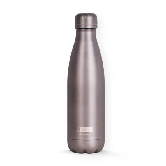 Termoflaske IDRINK 500ml metallic grå