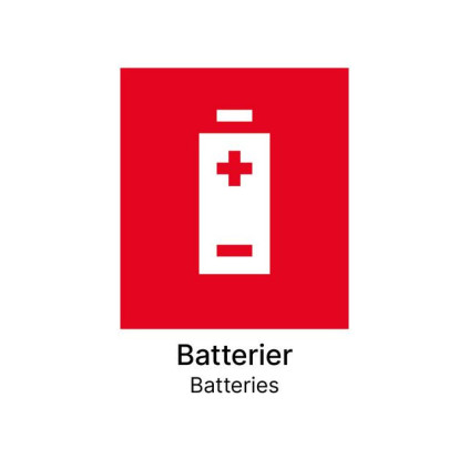 Kildesorteringsetikett Batteri N/E A5
