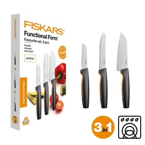 Kniv FISKARS kjøkken knivsett (3)